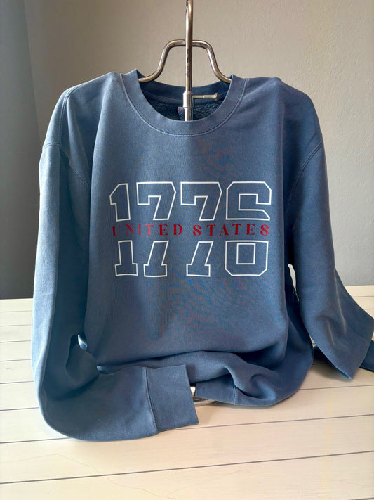 1776 Patriotic Graphic Sweatshirt