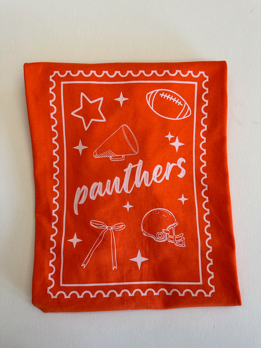 Orange Panthers Postcard Spirit Tee