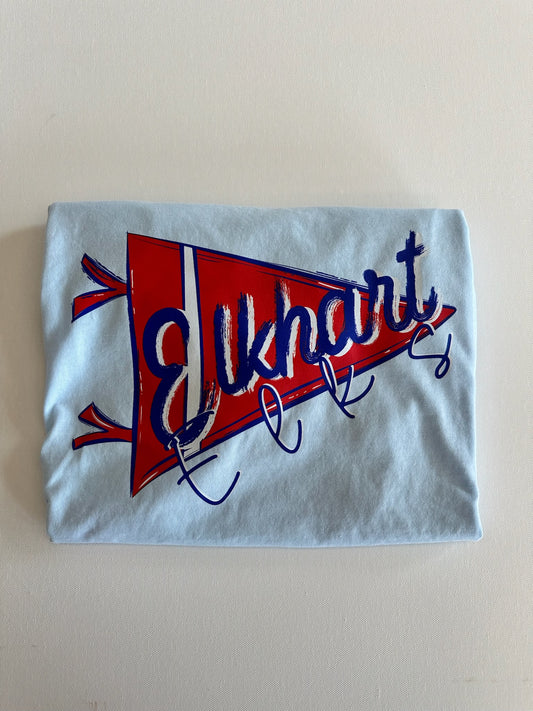 Elkhart Elks Script Pennant Spirit Tee