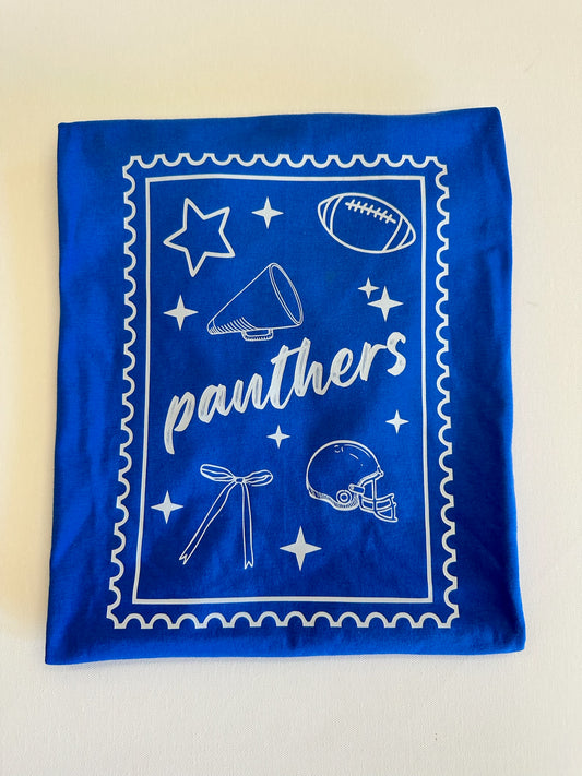 Blue Panthers Postcard Spirit Tee
