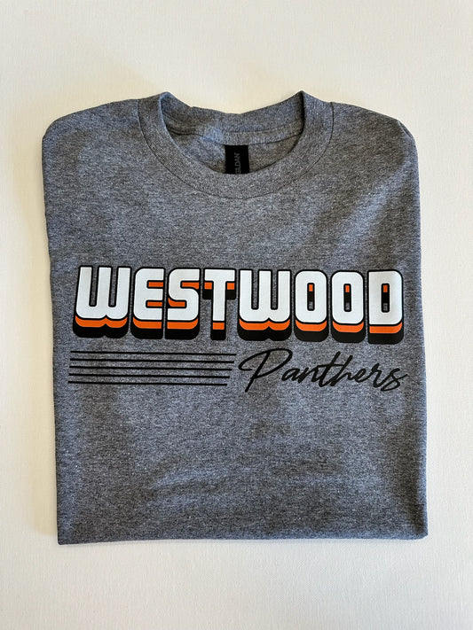 Westwood Panthers Retro Line Spirit Tee