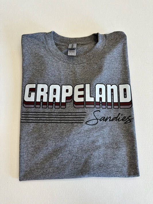 Grapeland Sandies Retro Line Spirit Tee