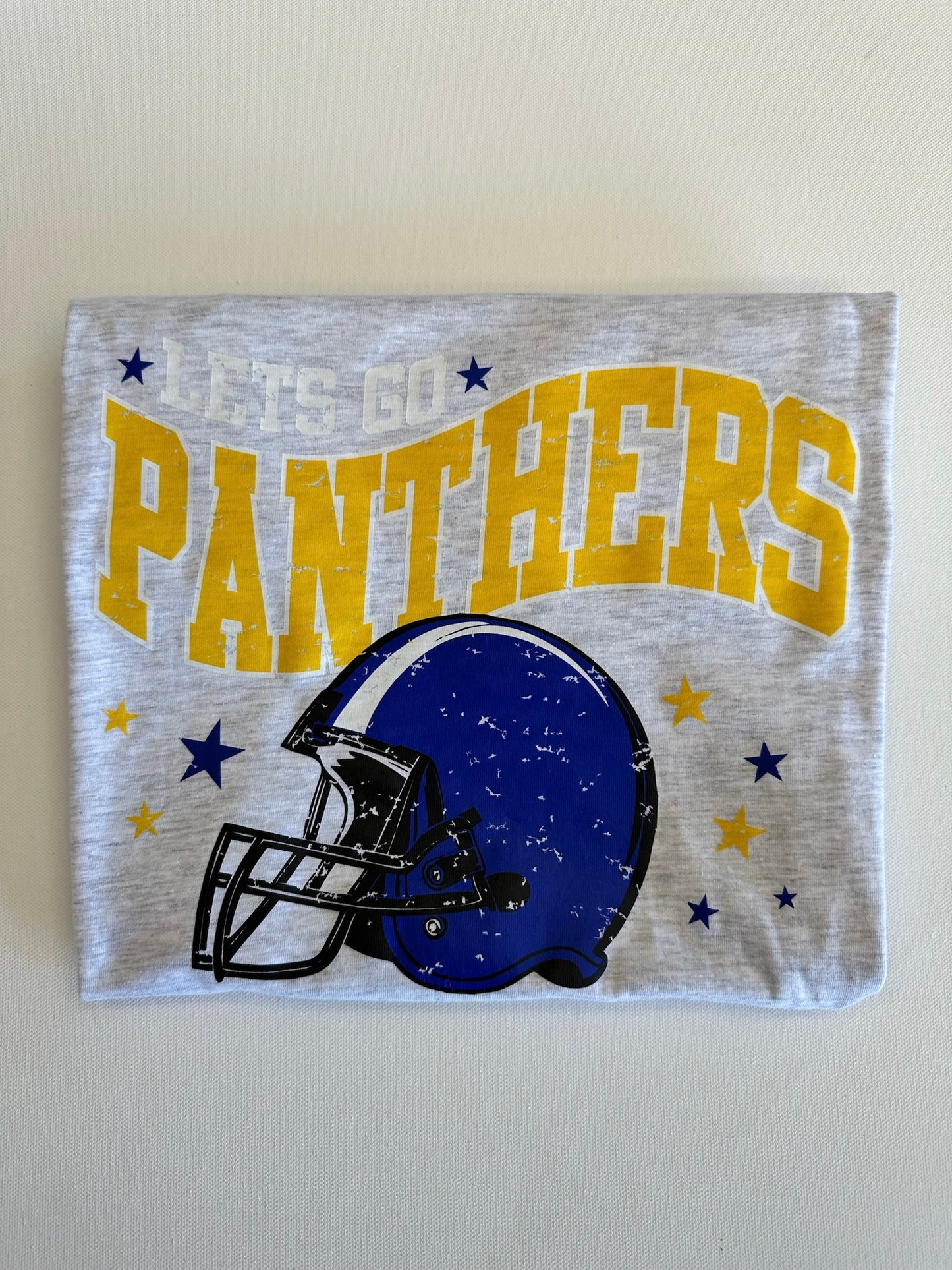 Yellow/Blue Let’s Go Panthers Football Spirit Tee