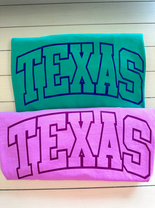 Texas-Neon Graphic Tees