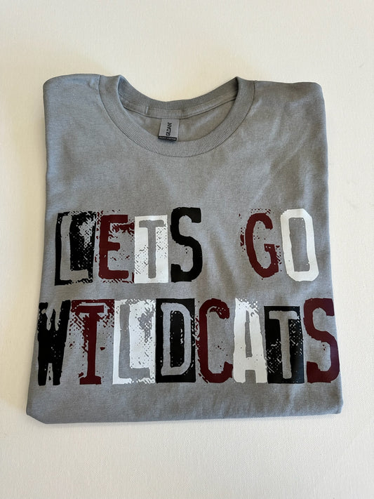 Palestine Wildcats Ink Stamp Spirit Tee