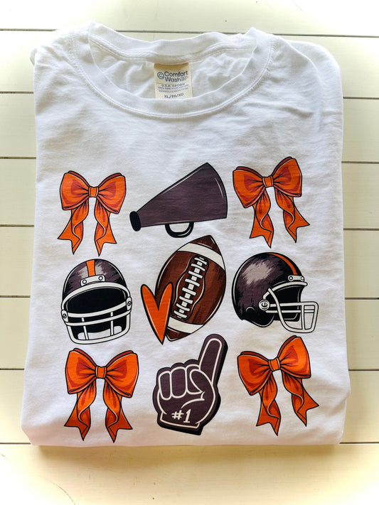 Westwood Panthers Football Multibow Spirit Tee