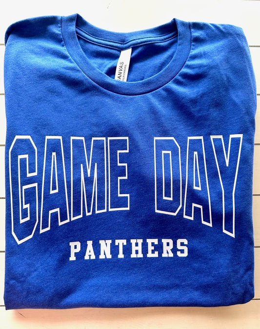 Oakwood Panthers Curved Game Day Spirit Tee