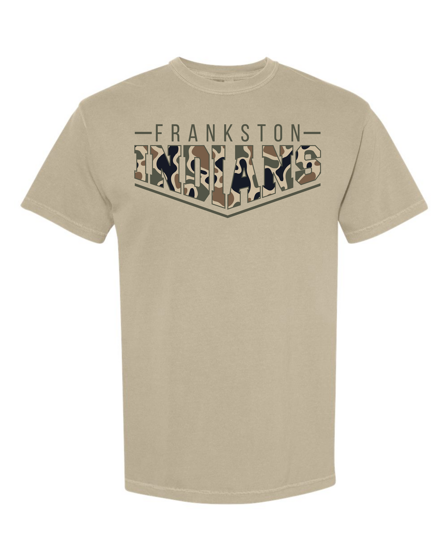 Pointed Camo Spirt Graphic Tee - Frankston