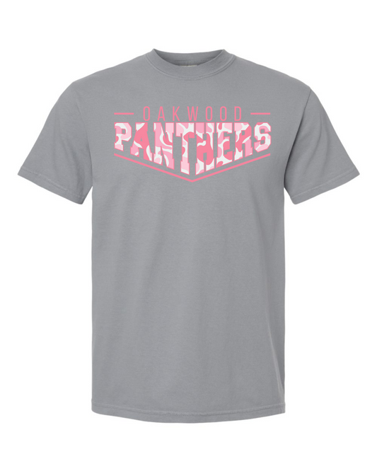 Pink Pointed Camo Spirt Graphic Tee - Oakwood