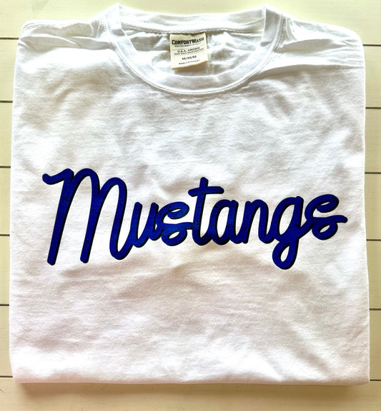 Slocum Mustangs School Script Spirit Tee