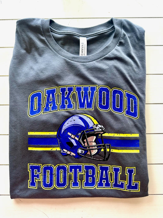 Oakwood Panthers Vintage Football Spirit Tee