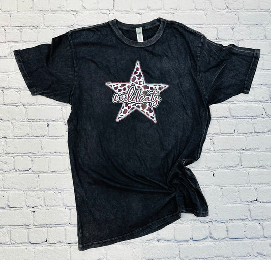 Palestine Wildcats Leopard Star Spirit Tee