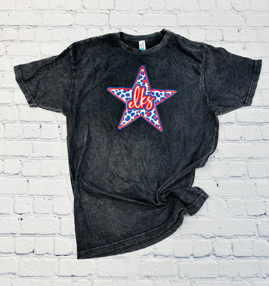 Elkhart Elks Leopard Star Spirit Tee