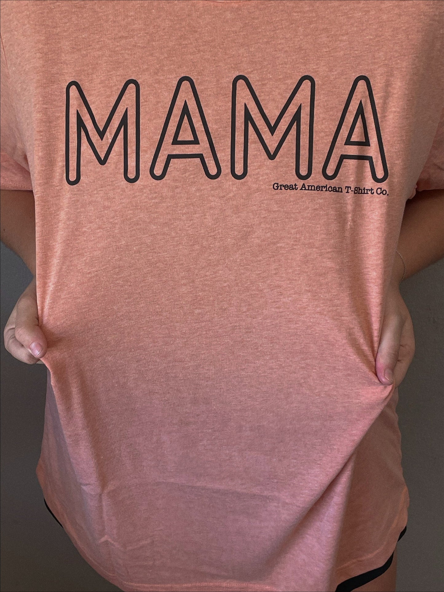 Heather Sunset Mama Graphic Tee