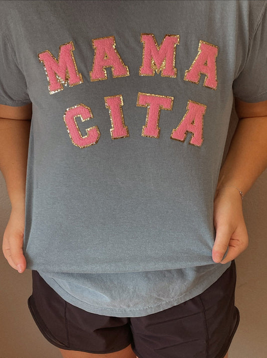 Mamacita Glitter Patch Graphic Tee