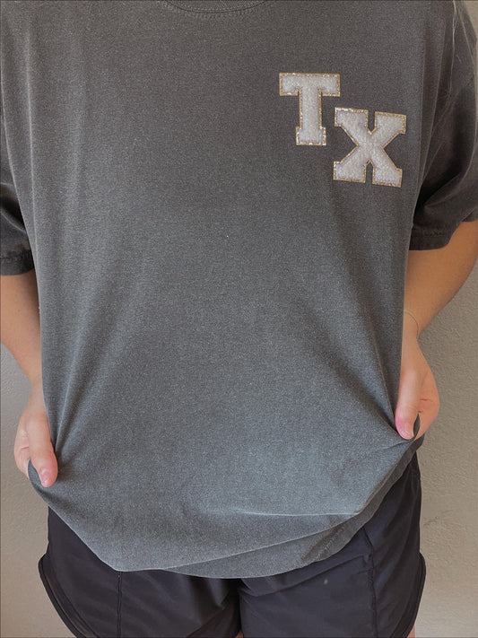 TX Glitter Patch Graphic Tee