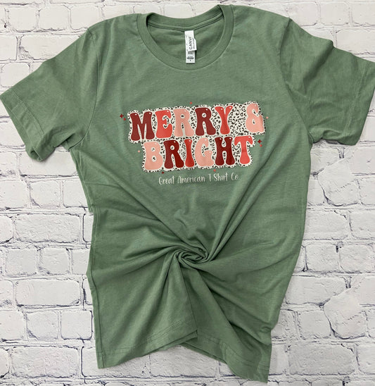 Merry & Bright Short Sleeve Graphic Tee
