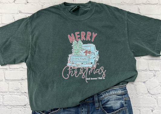 Merry Christmas Short Sleeve Graphic Tee