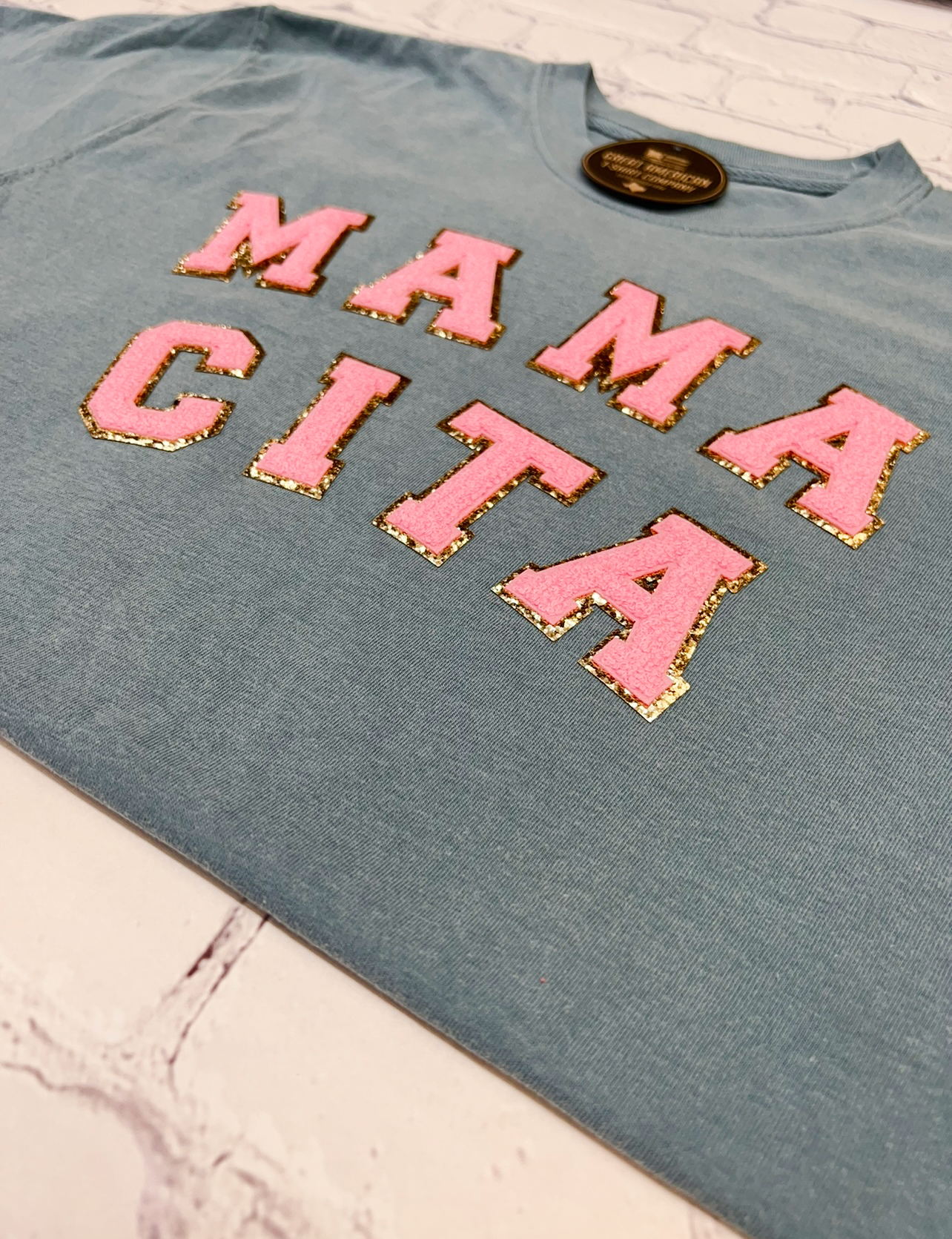 Mamacita Glitter Patch Graphic Tee