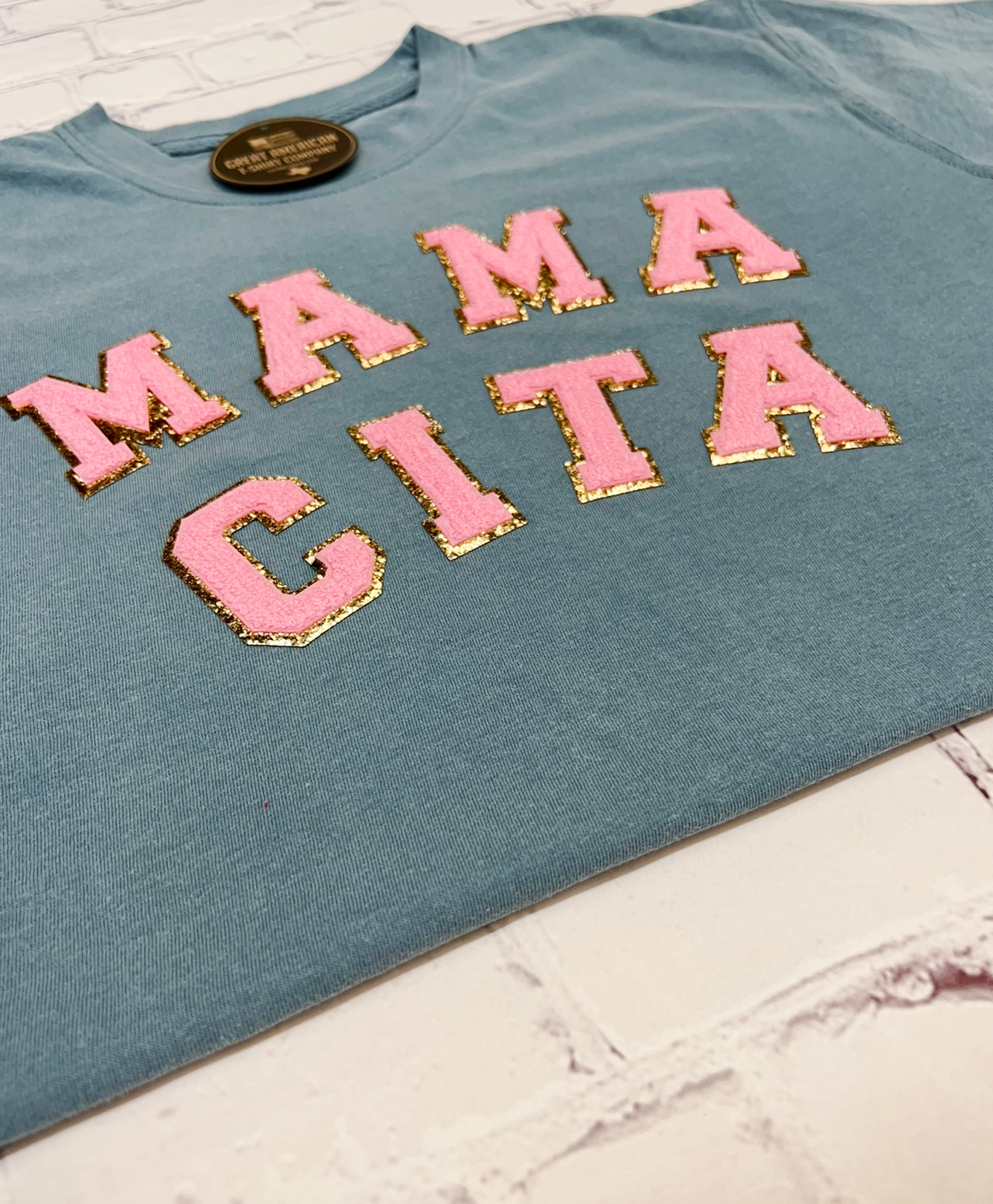 Mamacita Glitter Patch Graphic Tee