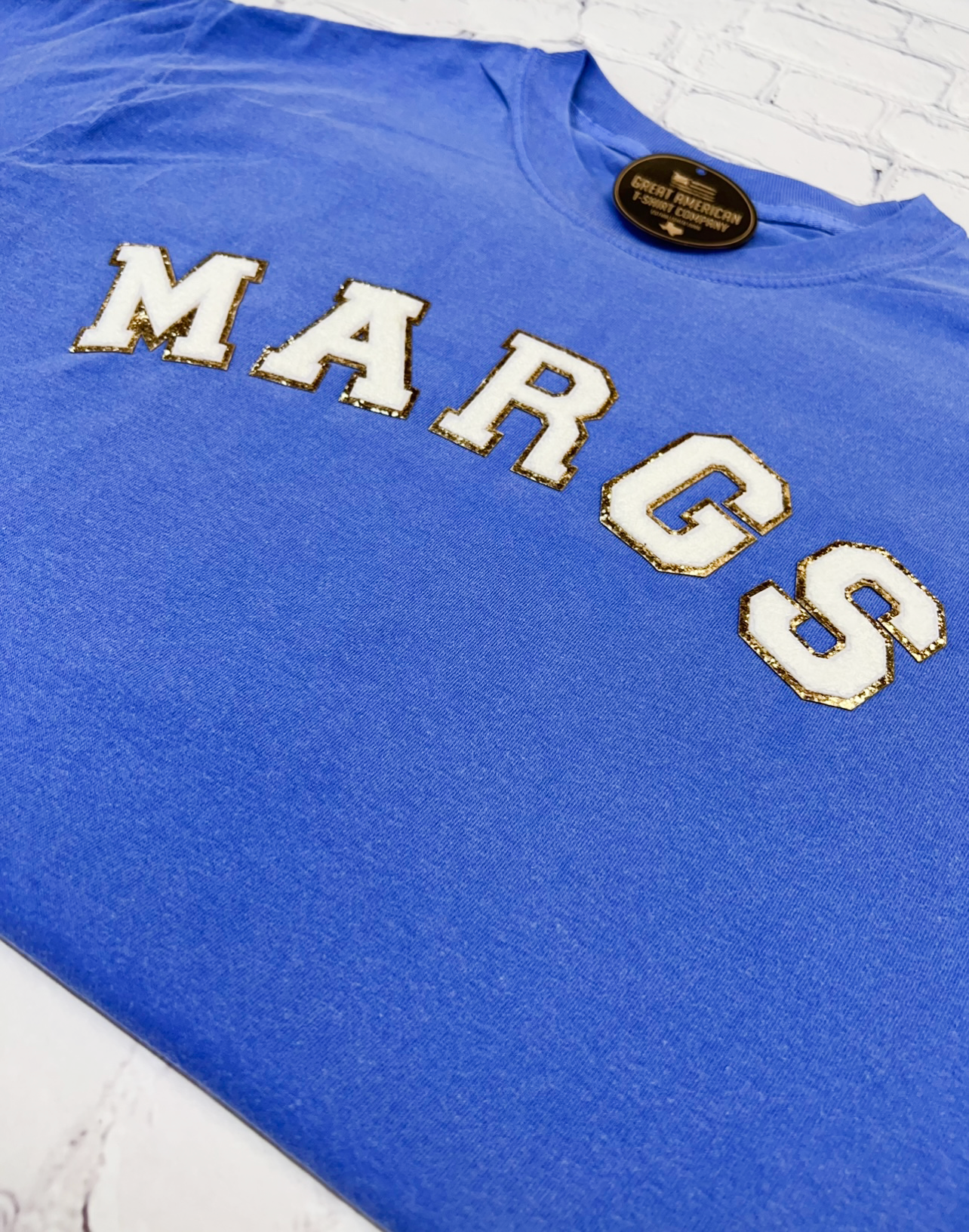 Margs Glitter Patch Graphic Tee