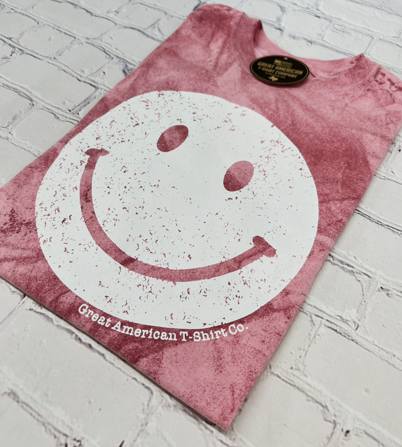 Smiley Face Colorblast Graphic Tee