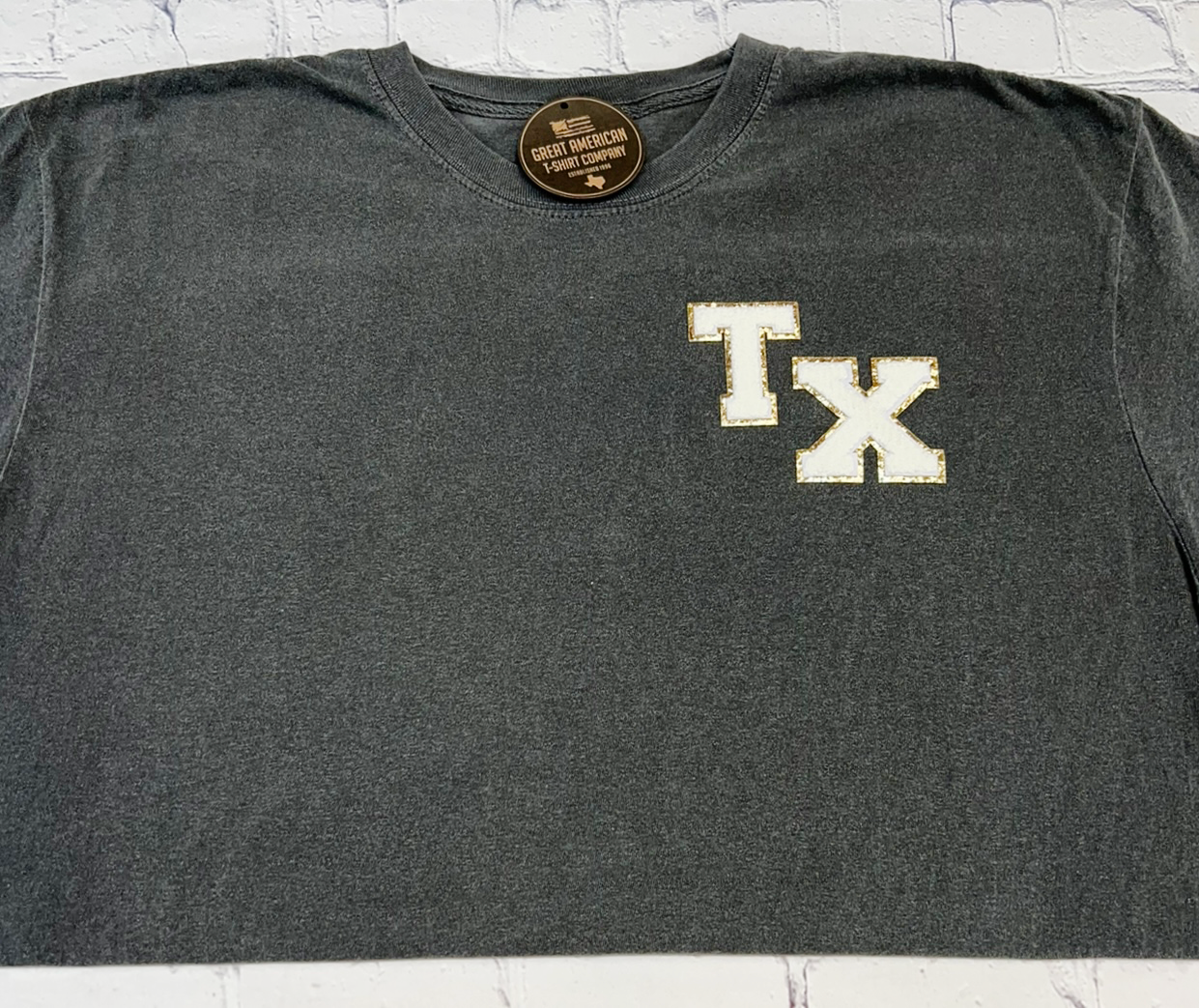 TX Glitter Patch Graphic Tee