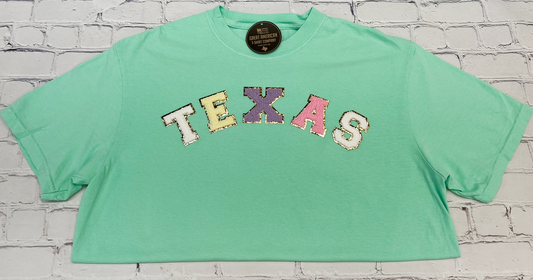 Texas Glitter Patch Graphic Tee