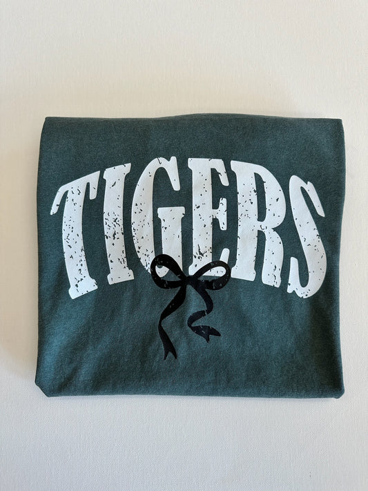 Green Tigers Bubble Bow Spirit Tee