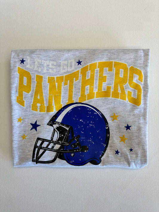 Yellow/Blue Let’s Go Panthers Football Spirit Tee