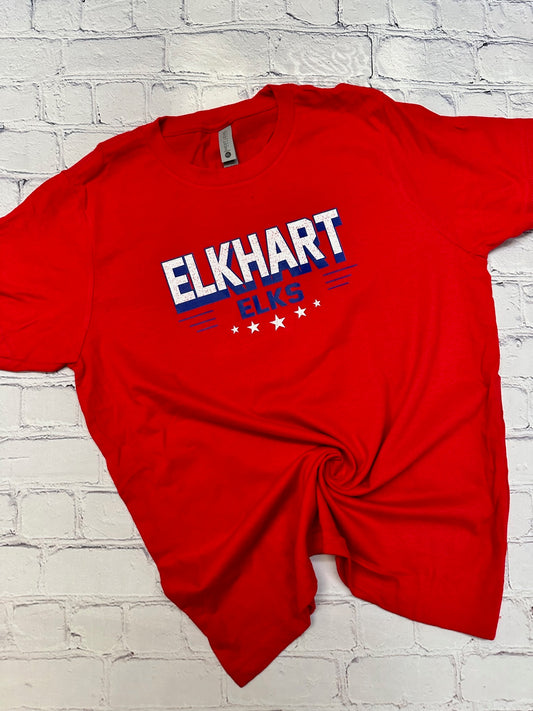 Elkhart Elks Unisex Spirit Graphic Tee - Red