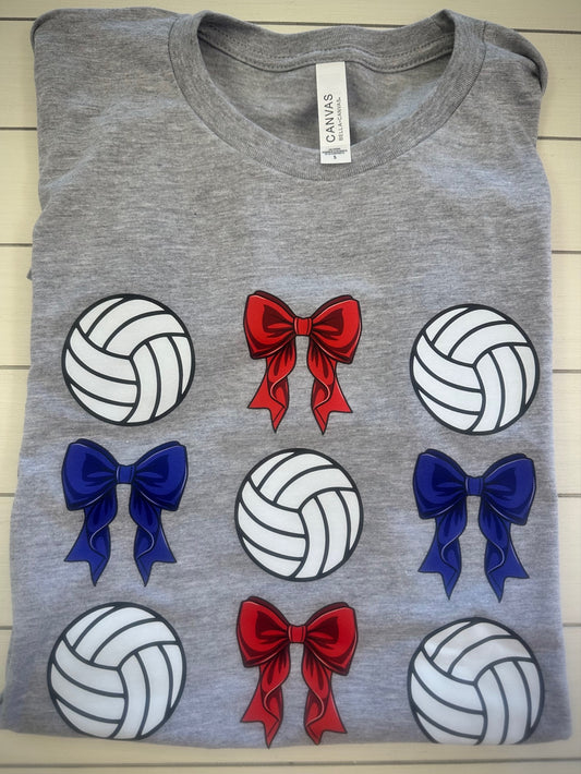 Elkhart Volleyballs and Bows Graphic Tee