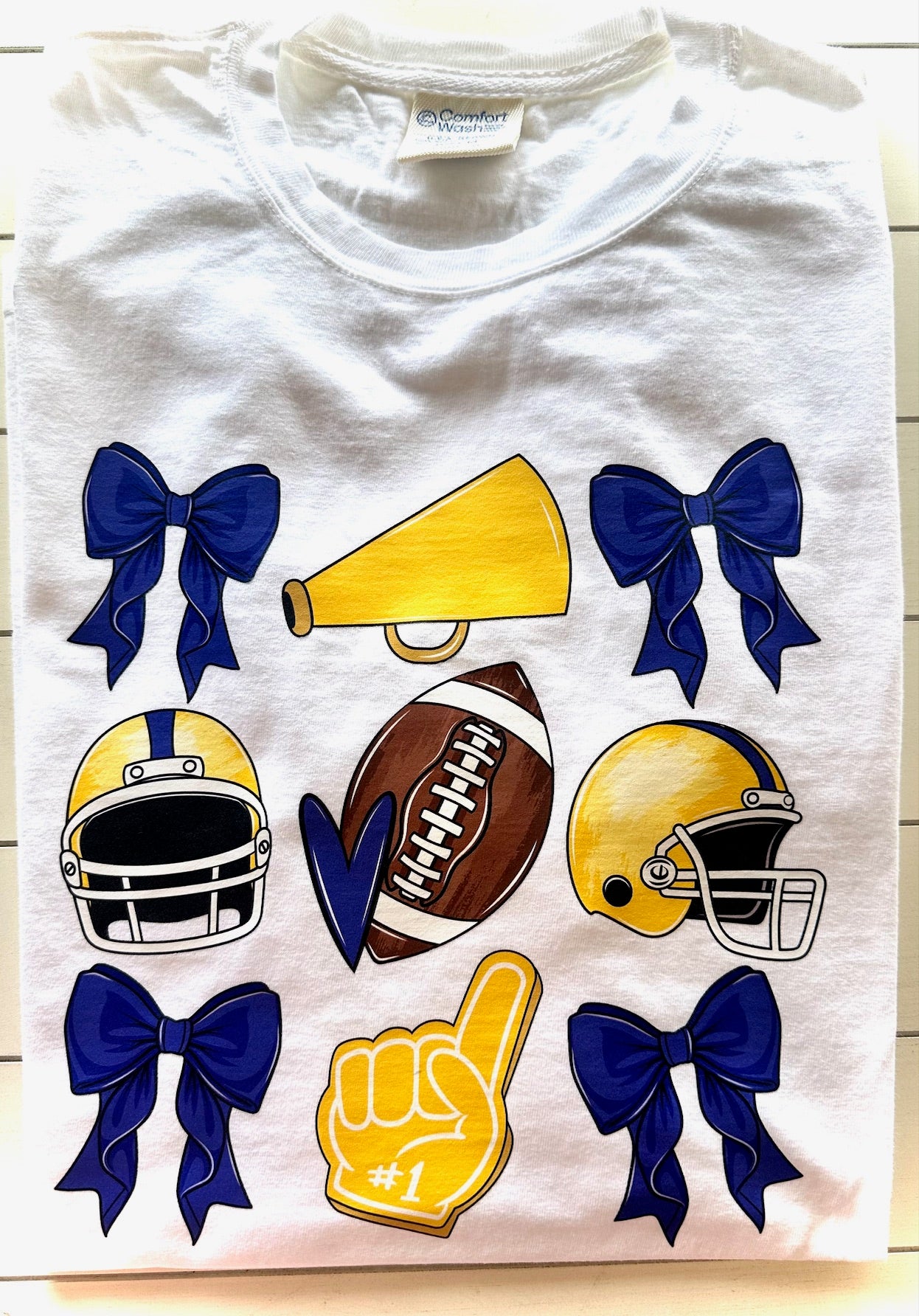 Oakwood Panthers Football Multibow Spirit Tee