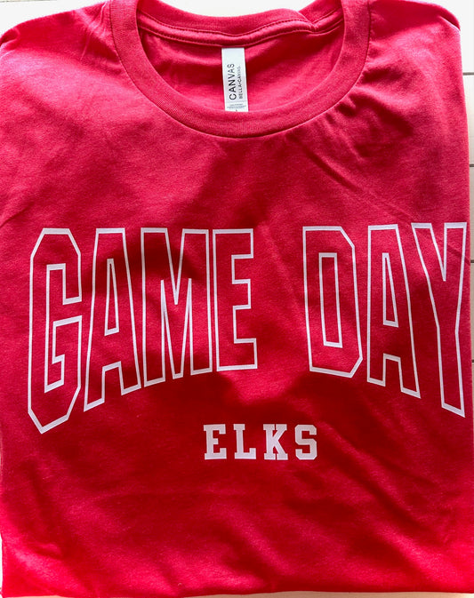 Curved Game Day-Elkhart Elks Spirit Graphic Tee