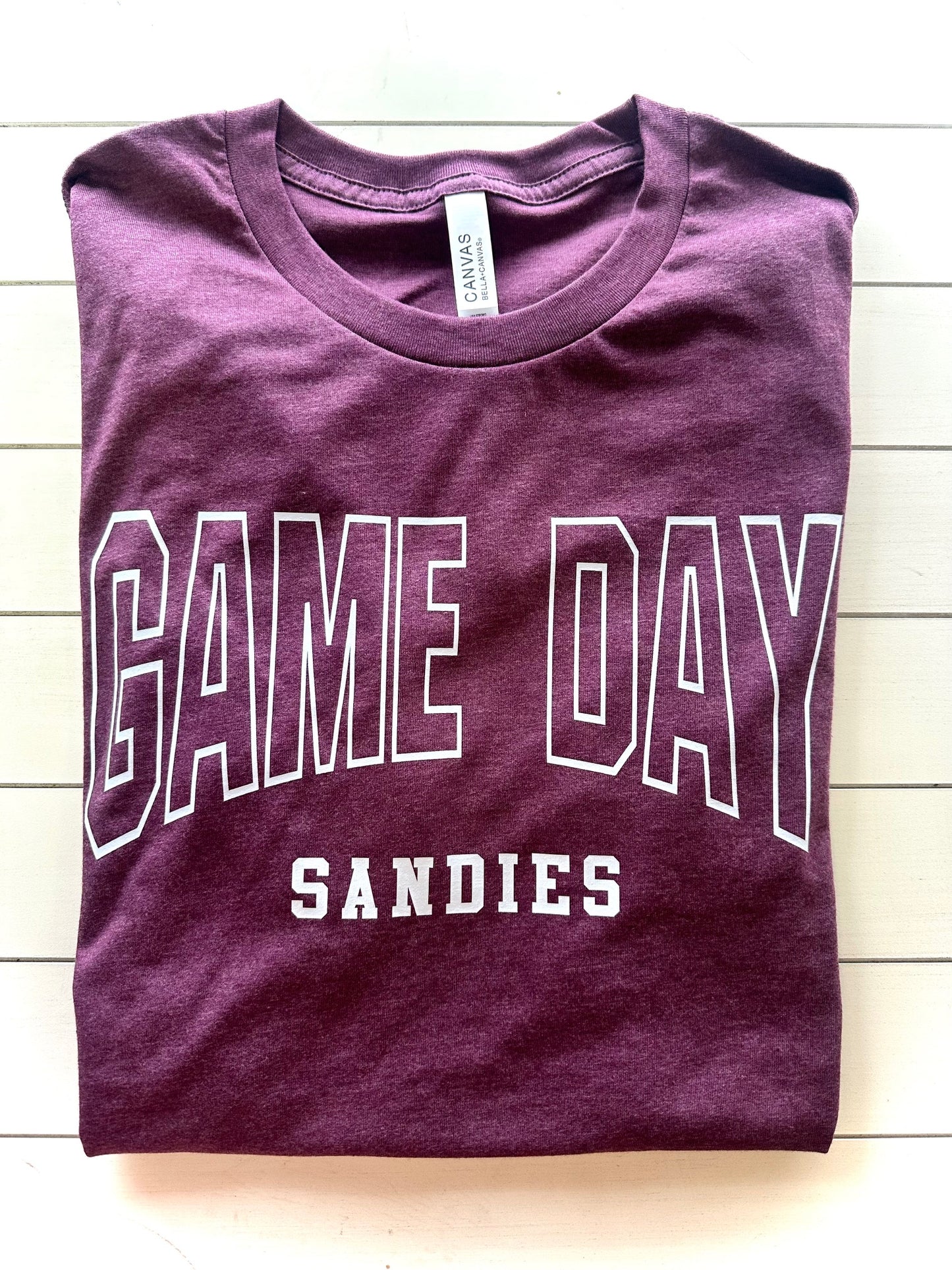 Grapeland Sandies Curved Game Day Spirit Tee