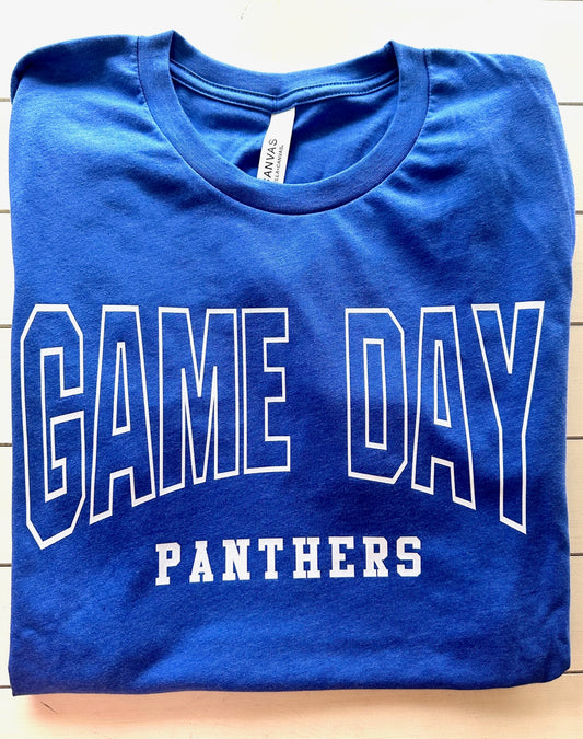 Curved Game Day-Oakwood Panthers Spirit Graphic Tee