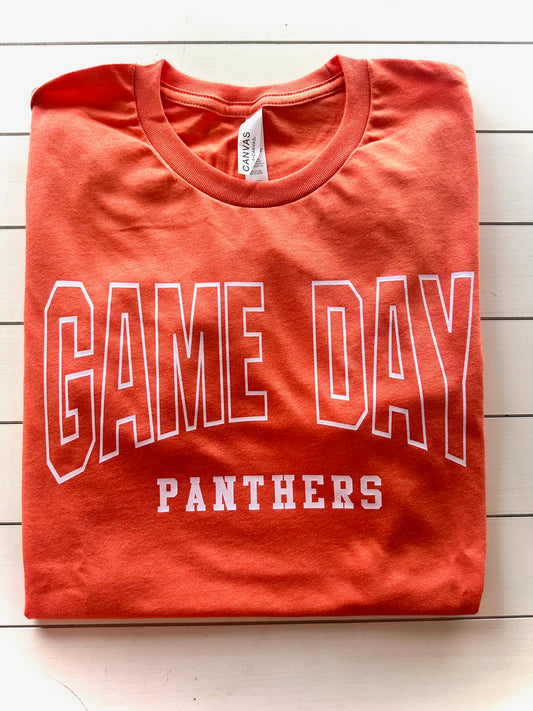 Curved Game Day-Westwood Panthers Spirit Graphic Tee