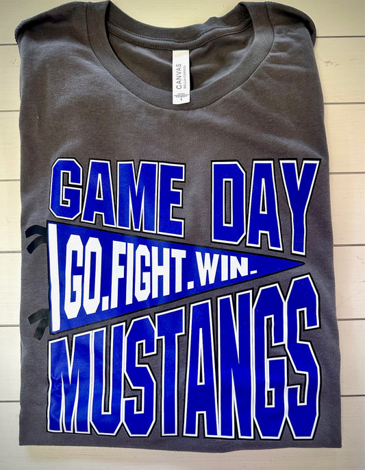 Slocum Mustangs Game Day Pennant Spirit Tee