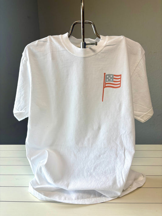 Land of the Free Fireworks Graphic Tee