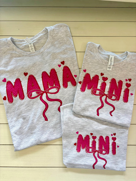 Mama and Mini - Valentine Graphic Tees