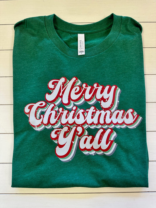 Merry Christmas Y'all - Graphic Tee