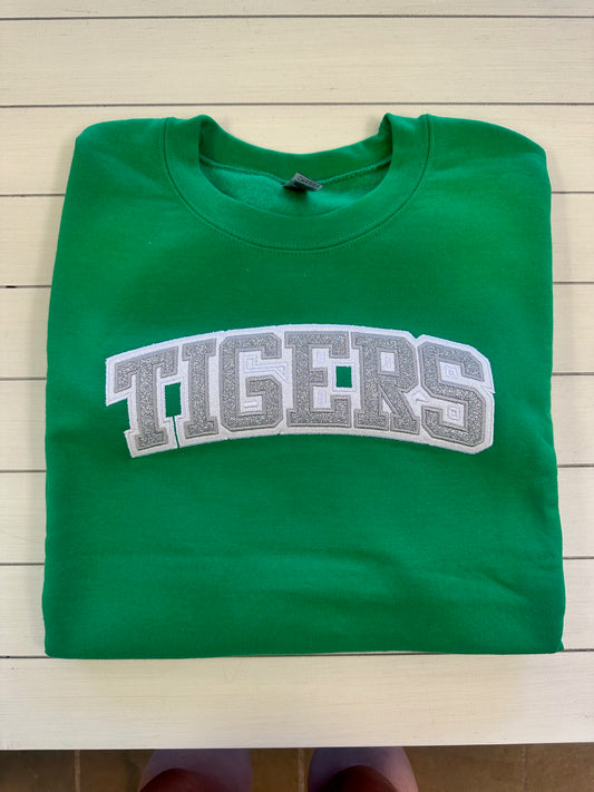 Neches Tigers Glitter Embroidered Sweatshirt