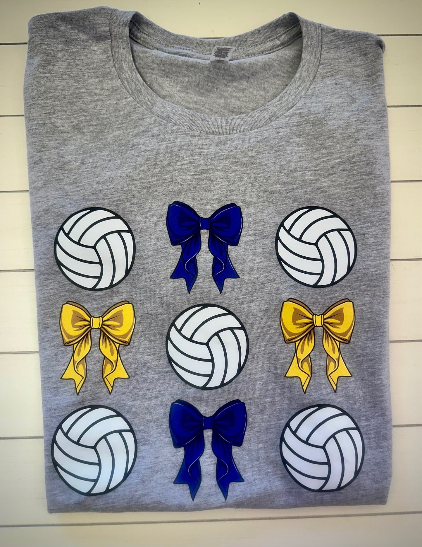 Oakwood Volleyballs and Bows Graphic Tee