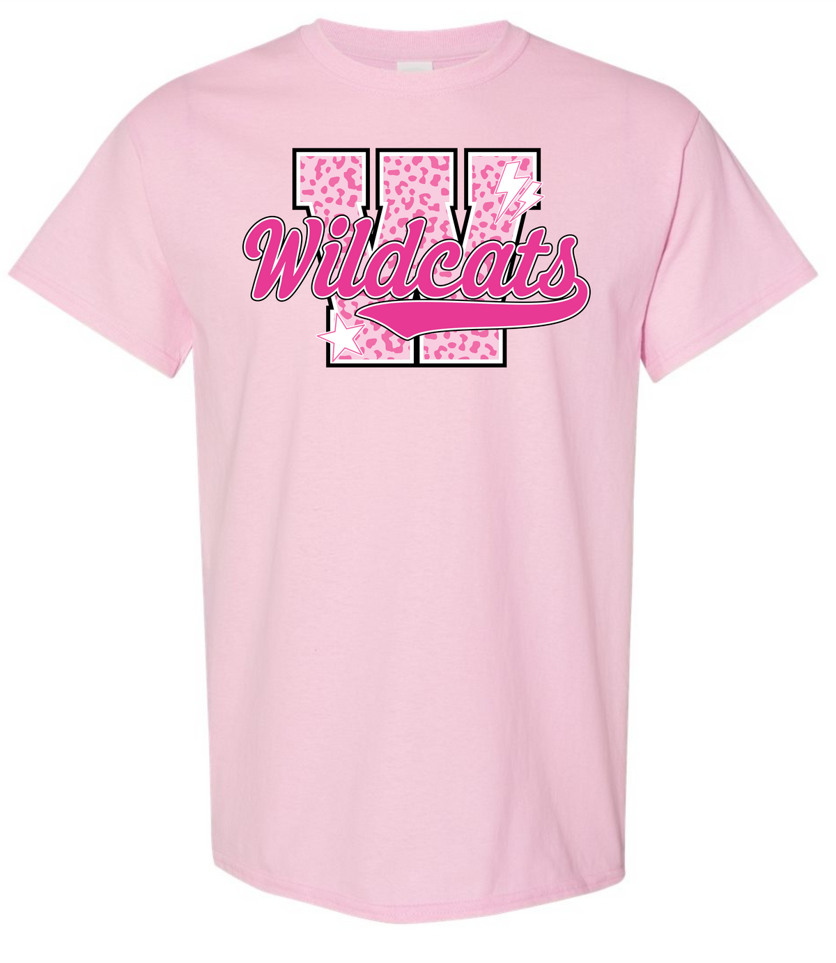 Pink Out Leopard Initial Spirit Graphic Tee