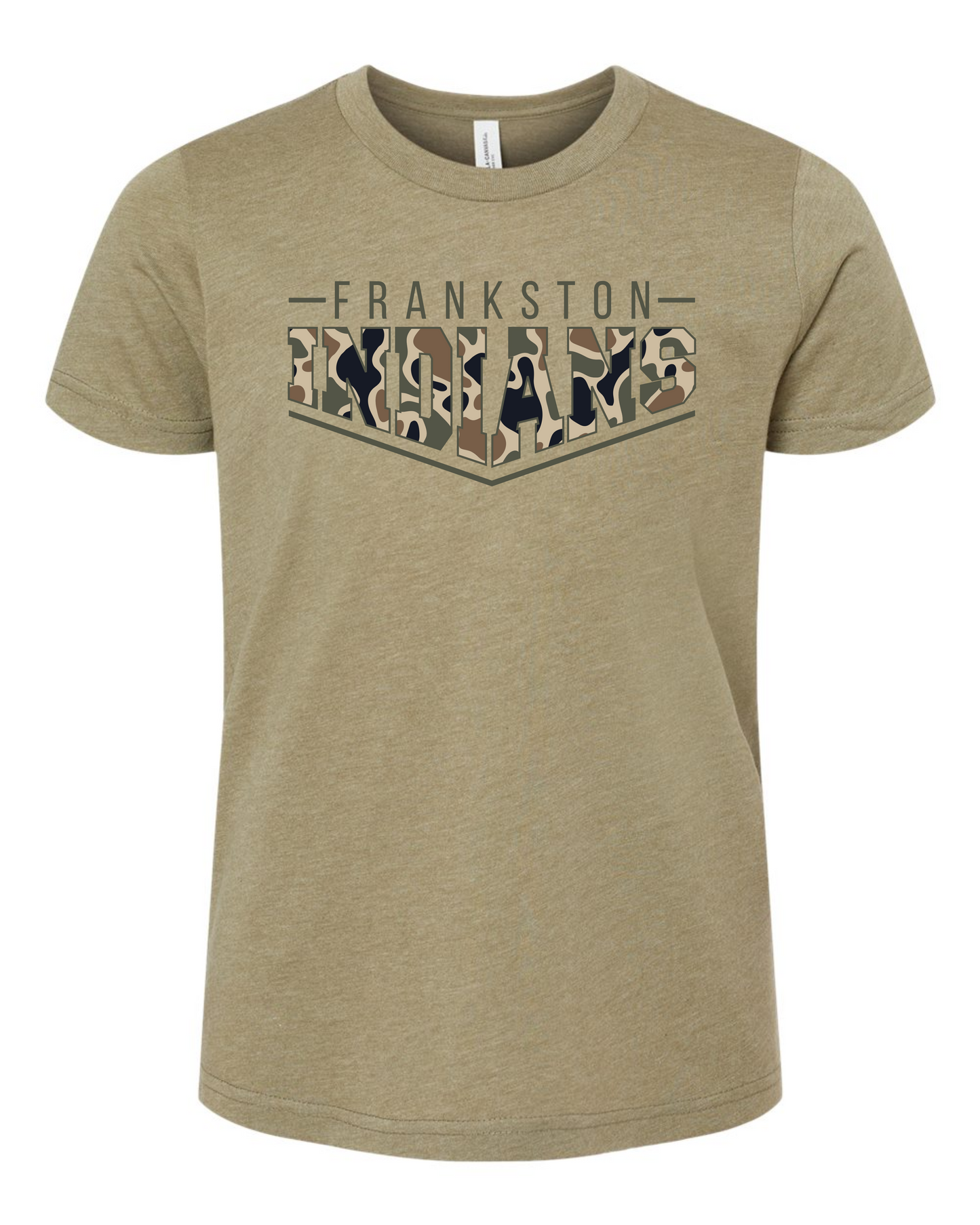 Pointed Camo Spirit Graphic Tee - Multi School and Custom