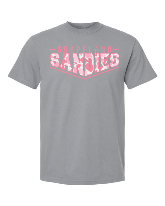 Pink Pointed Camo Spirt Graphic Tee - Grapeland