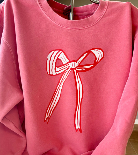 Single Bow - Valentine Graphic Sweatshirt