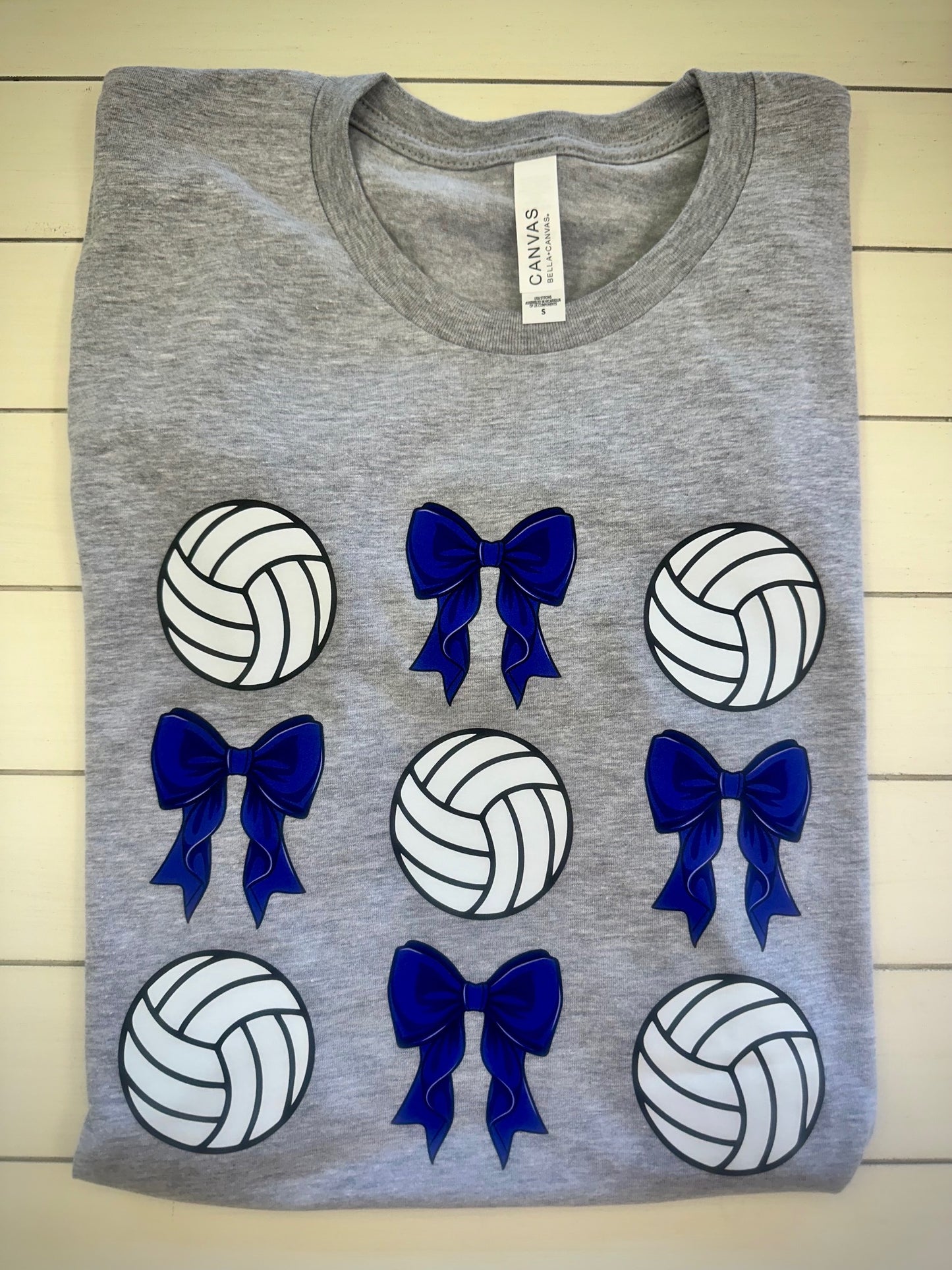 Slocum/Frankston Volleyballs and Bows Graphic Tee