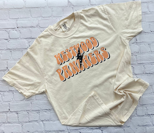 Westwood Panthers Retro Lightning Bolt Spirit Tee