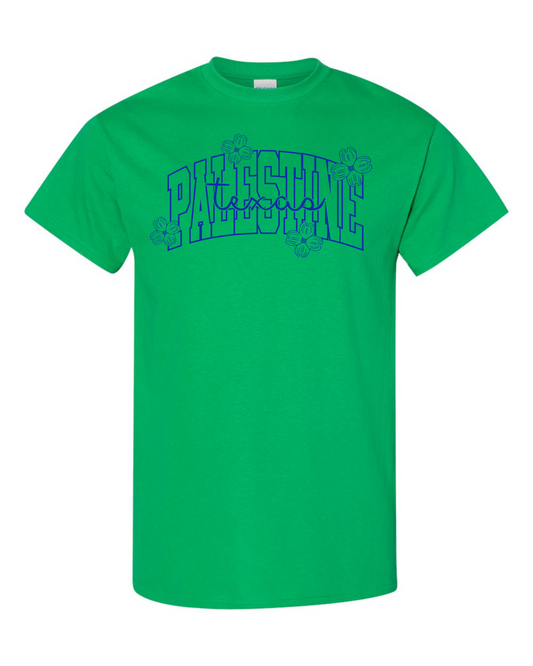 Palestine Texas w/Dogwoods Graphic Tee - Multicolors